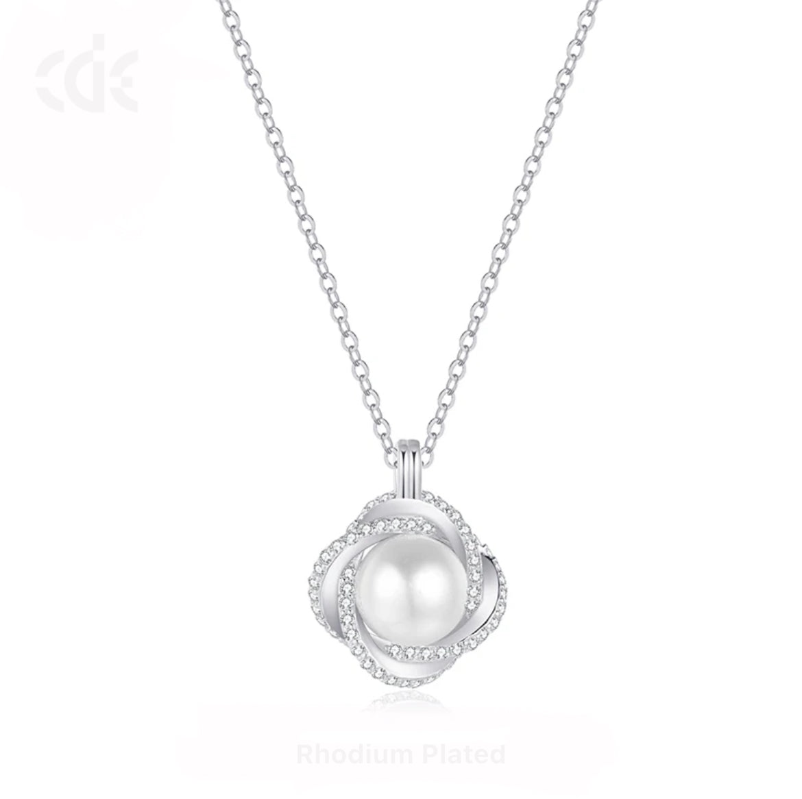 Collier Scintillant Coeur de Perle